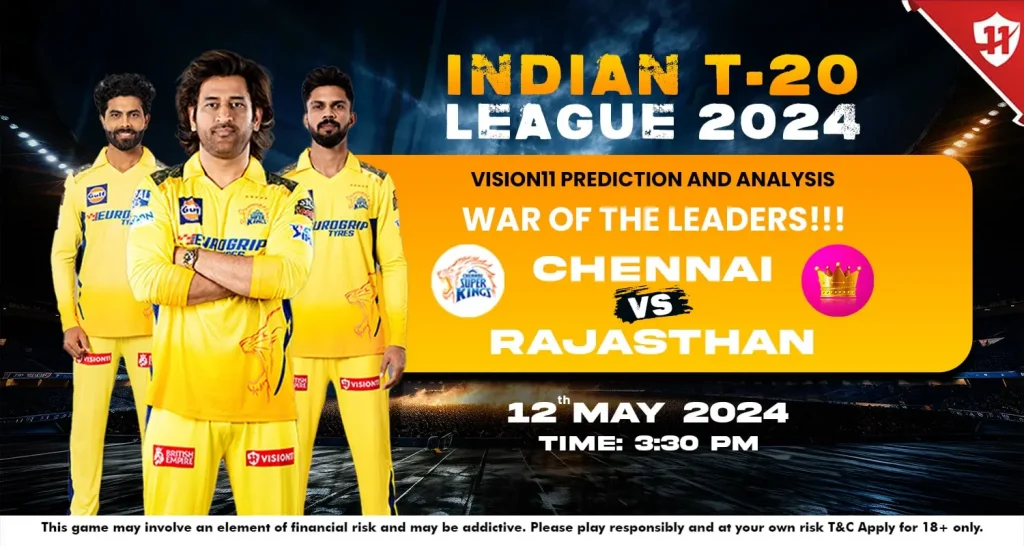 Chennai Super Kings vs Rajasthan Royals: IPL 2024 Match Prediction And Analysis