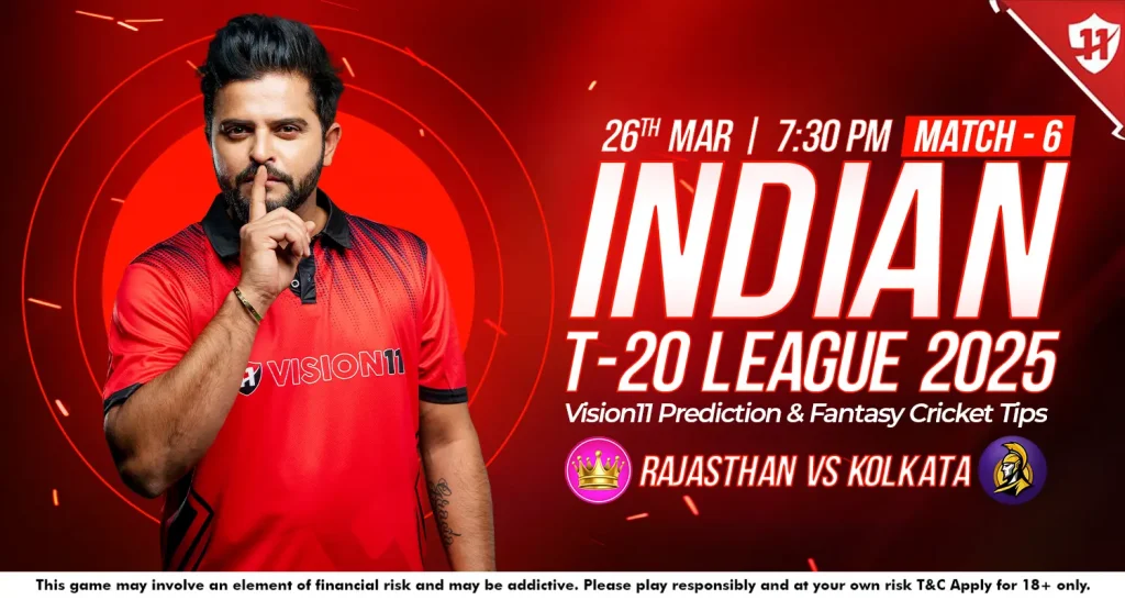Rajasthan vs Kolkata – Indian T20 League 2025 6th Match Prediction and Fantasy Cricket Tips