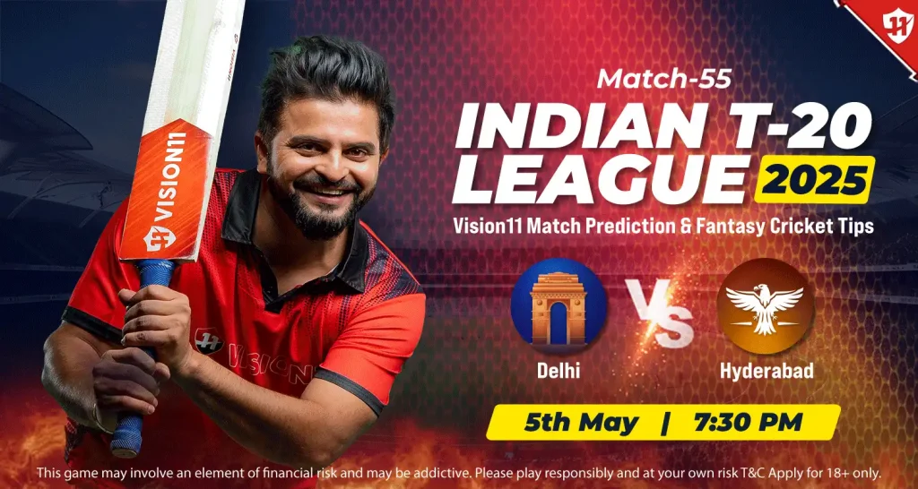 Hyderabad vs Delhi – IPL 2025 55th Match Prediction and Fantasy Cricket Tips