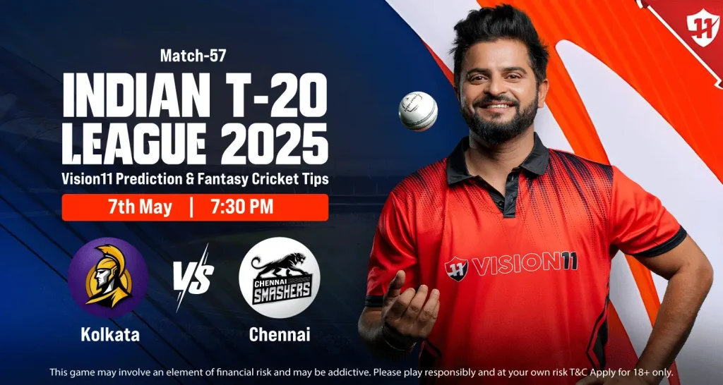 Kolkata vs Chennai – IPL 2025 57th Match Prediction and Fantasy Cricket Tips