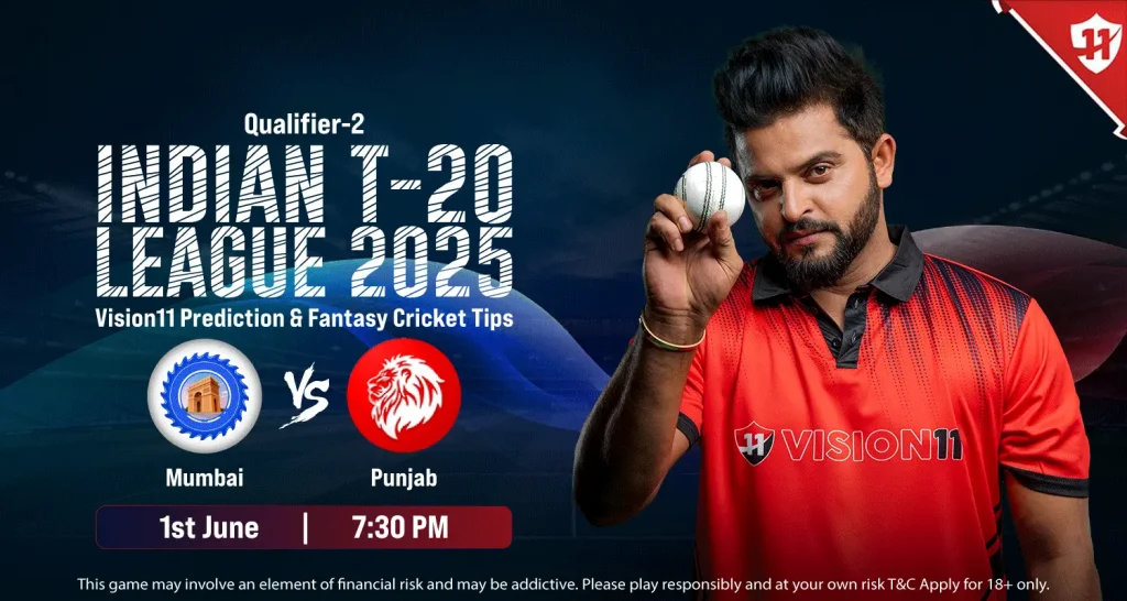 Punjab vs Mumbai(PBKS vs MI)-IPL 2025 Qualifier-2 Match Prediction and Fantasy Cricket Tips