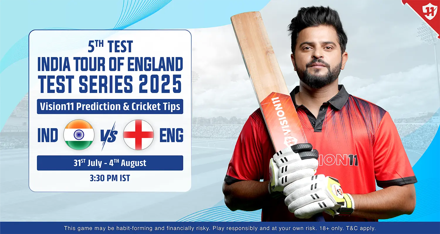 India vs England 5th Test 2025 Vision11 Match Prediction