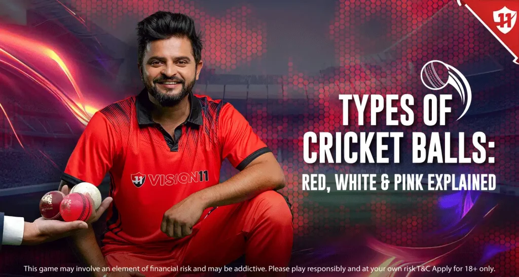 Type of Cricket Balls: Red, White & Pink Explained