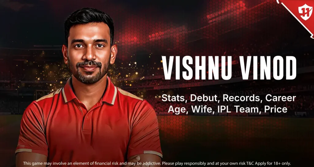 Vishnu Vinod Stats, Debut, Records, Career, Age, Wife, IPL Team, Price